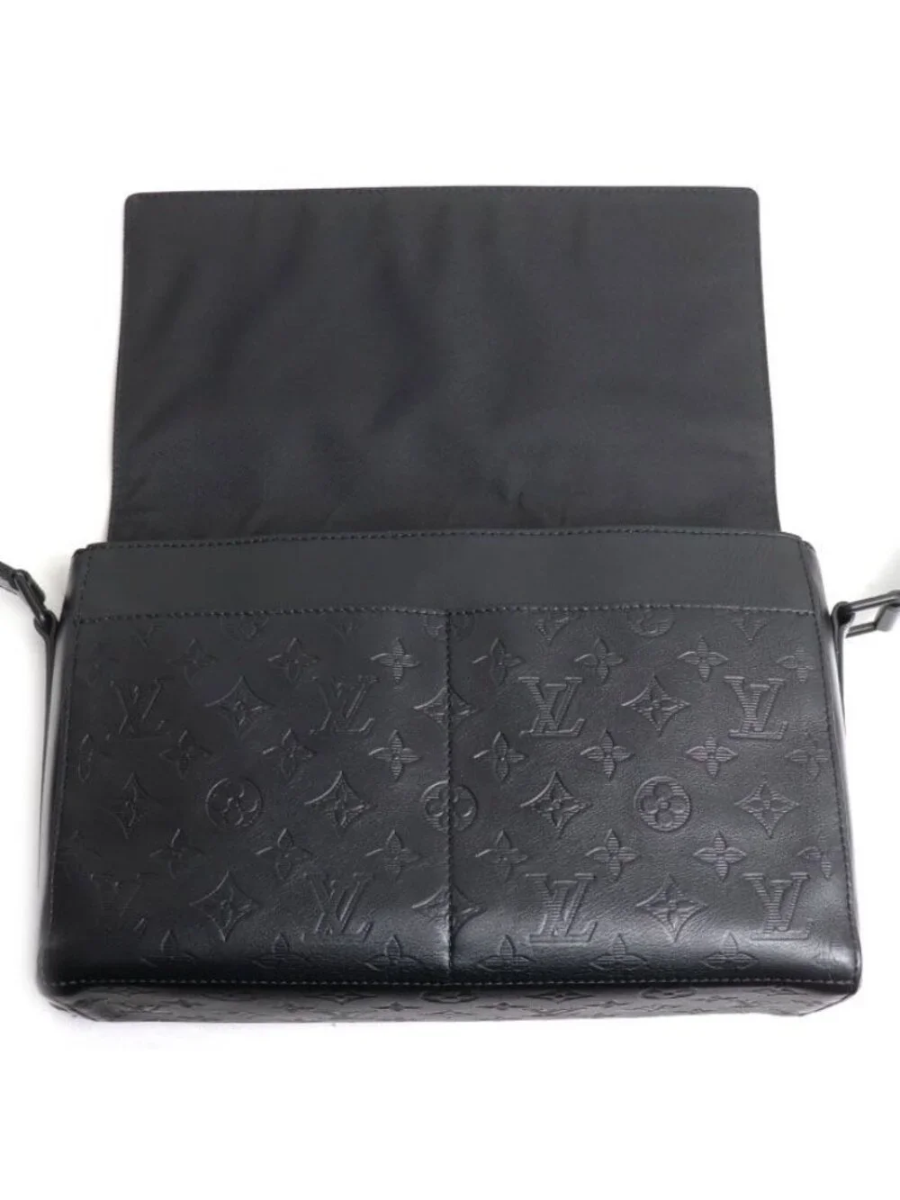 Louis Vuitton Sprinter Messenger Shoulder Bag Monogram Shadow Black